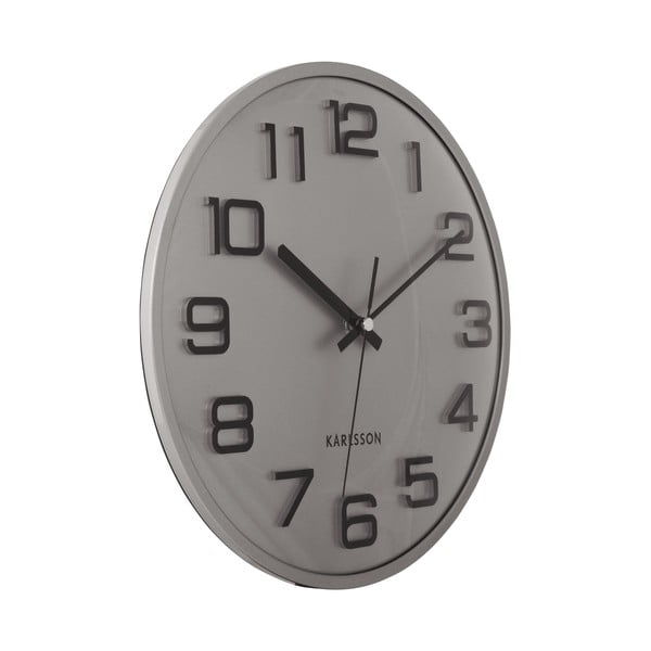 Stenska ura ø 30,5 cm 3D Numbers – Karlsson-image-3