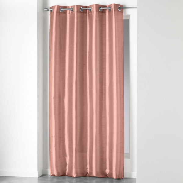 Rožnata zavesa iz mikrosatena 140x240 cm Shana – douceur d'intérieur