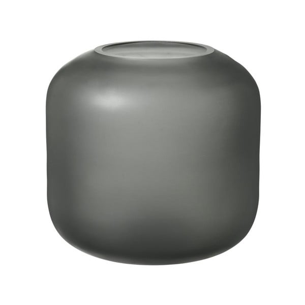 Vaza iz sivega stekla Blomus Bright, višina 17 cm