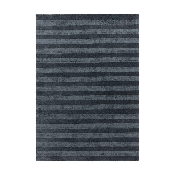 Temno modra ročno tkana preproga iz recikliranih vlaken 160x230 cm Connor – MADE