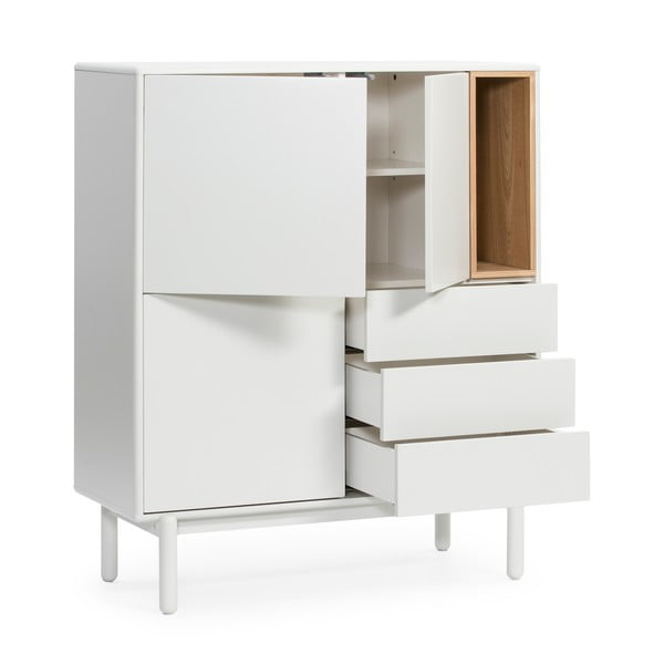 Kremno bela komoda 100x120x40 cm Corvo – Teulat-image-3