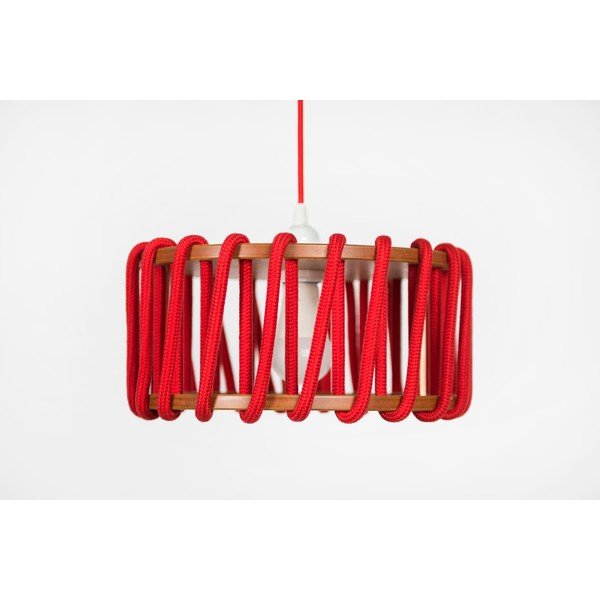 Rdeča viseča svetilka EMKO Macaron, ø 30 cm-image-2
