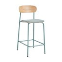Modri/naravni barski stoli v kompletu 2 ks (višina sedeža 66 cm) Adriana – Marckeric