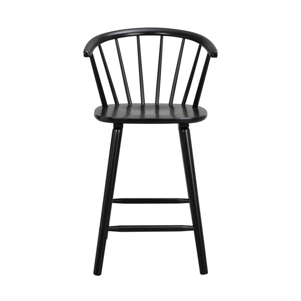 Črn barski stol iz kavčukovca Rowico Carmen-image-2