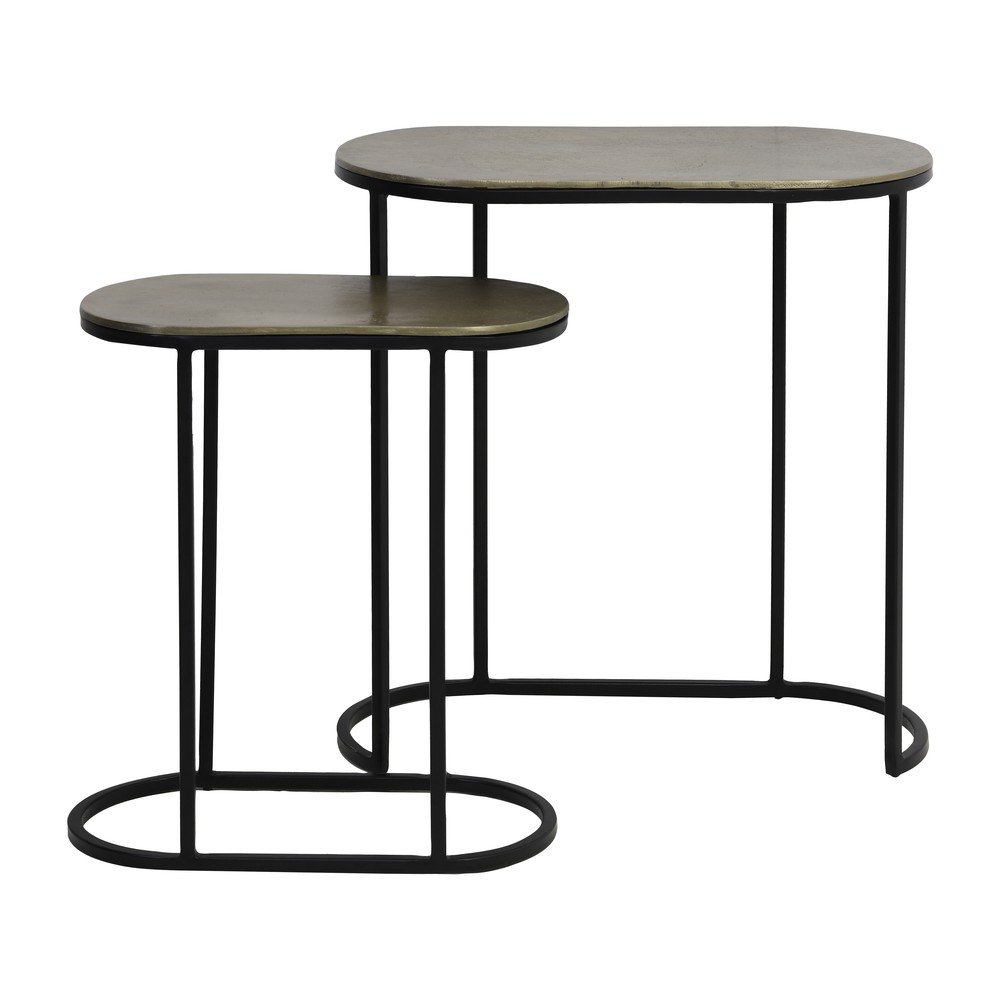Kovinske stranske mizice v kompletu 2 ks 26x53 cm Bocov