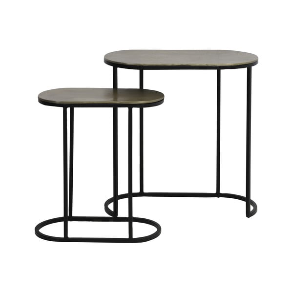 Kovinske stranske mizice v kompletu 2 ks 26x53 cm Bocov – Light & Living