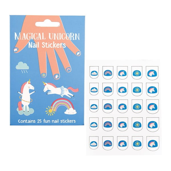 Komplet za ustvarjanje Magical Unicorn – Nail stickers – Rex London