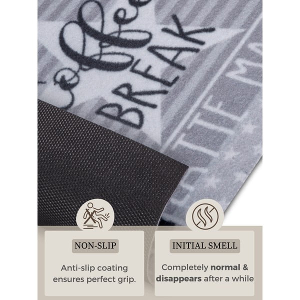 Siva preproga 50x150 cm Its Time for Espresso - Hanse Home-image-4