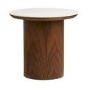 Okrogla stranska mizica s keramično ploščo ø 40 cm Noli – House Nordic