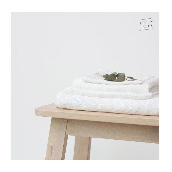 Bela lanena brisača 30x30 cm - Linen Tales-image-1