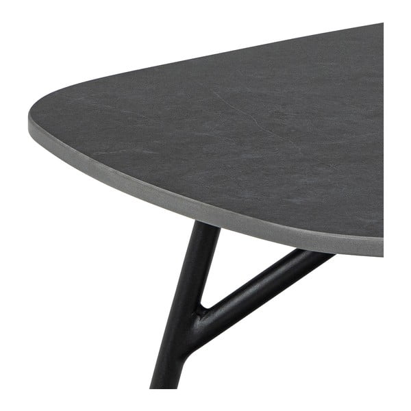 Črna mizica s keramično ploščo 60x120 cm Caracas – Actona-image-4