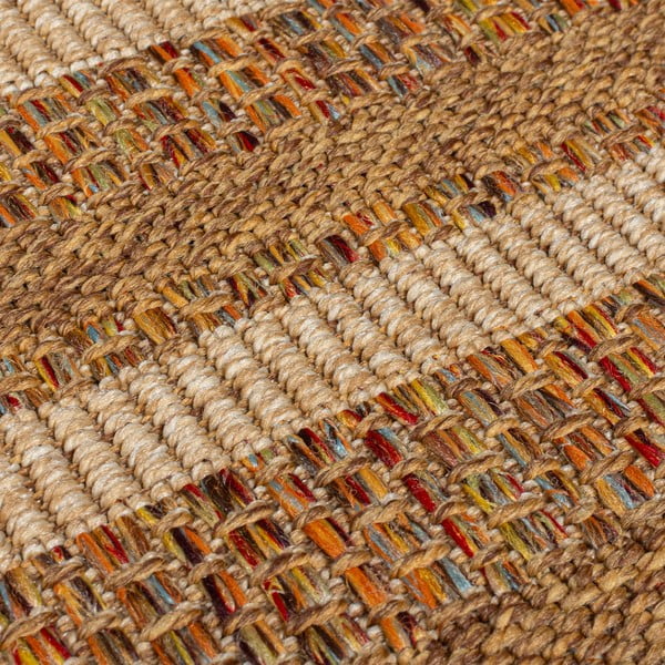 Notranja in zunanja preproga v naravni barvi 160x230 cm Layla Border – Flair Rugs-image-3