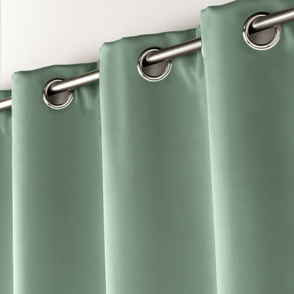 Svetlo zelena zatemnitvena zavesa 135x240 cm Occult – douceur d'intérieur-image-1