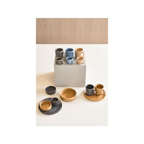 Komplet 2 zelenih porcelanastih skodelic Villa Collection Fjord, 100 ml-image-1