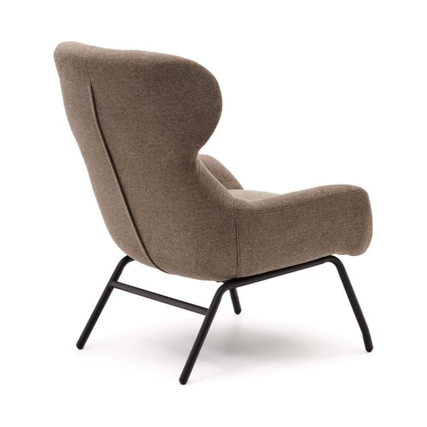 Rjav fotelj Belina – Kave Home-image-3