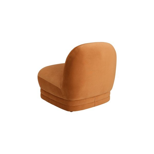 Oranžen žameten fotelj Cocos – Ellos Home-image-4