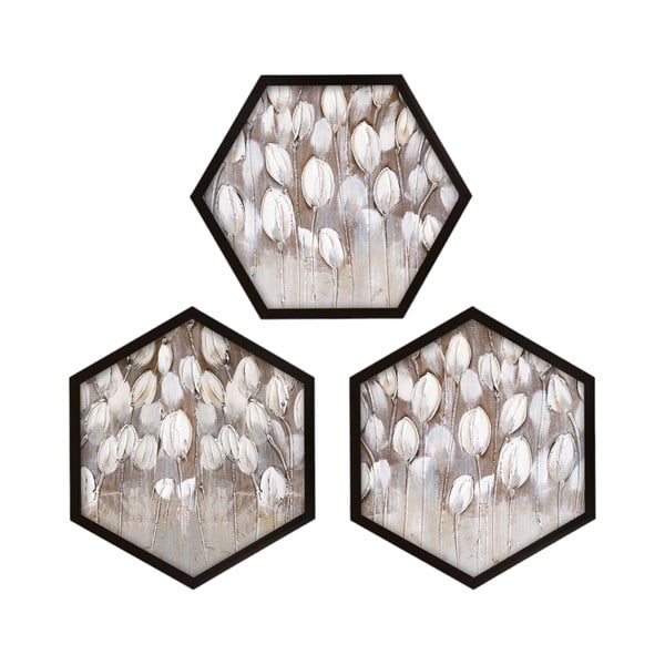 Slike v kompletu 3 ks 35x35 cm Pentagons – Wallity