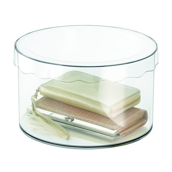 Prozorna škatla za shranjevanje iDesign Clarity, ⌀ 25,5 cm-image-1
