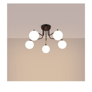 Črna/bela stropna svetilka Beam – Nice Lamps