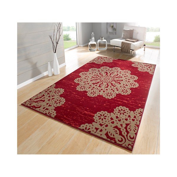 Rdeča preproga Hanse Home Gloria Lace, 80 x 150 cm-image-1