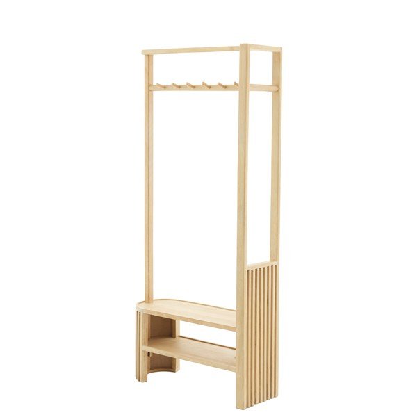 Set za hodnik iz masivnega manga v naravni barvi 85x180x30 cm Gaios – Light & Living-image-1