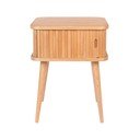 Nočna omarica v hrastovem dekorju v naravni barvi Barbier – Zuiver