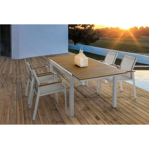 Aluminijasta vrtna miza 90x140 cm Elias   – Bizzotto-image-1