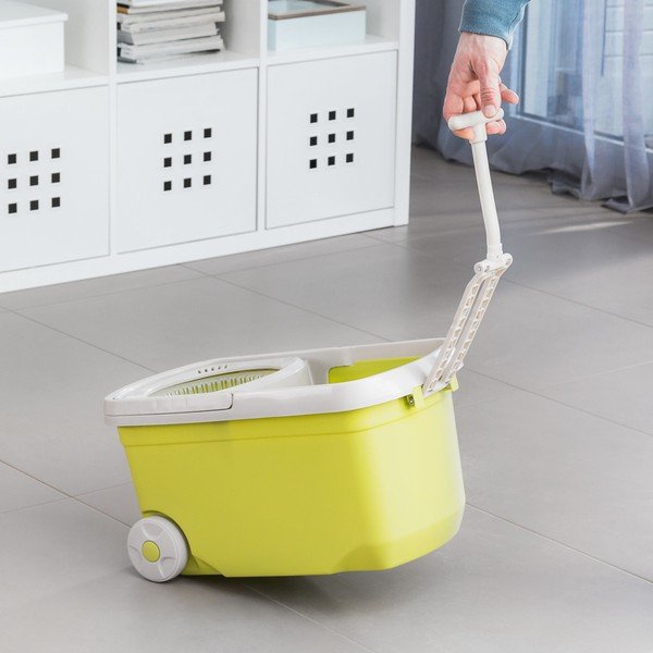 Komplet rumenega rotacijskega mopa in vedra InnovaGoods-image-2