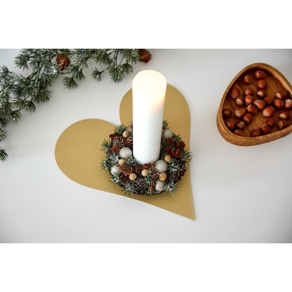 Pogrinjek iz eko usnja 30x30 cm Heart Hippo – LIND DNA-image-2