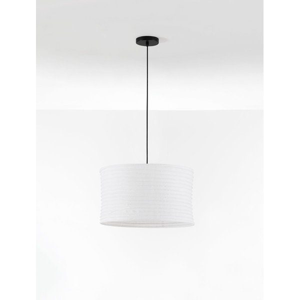 Bela lanena viseča svetilka ø 50 cm Linnet – Nova Luce-image-3
