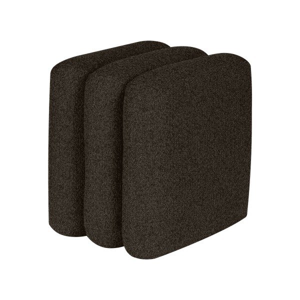 Rjav tabure iz tkanine bouclé Radd – noo.ma