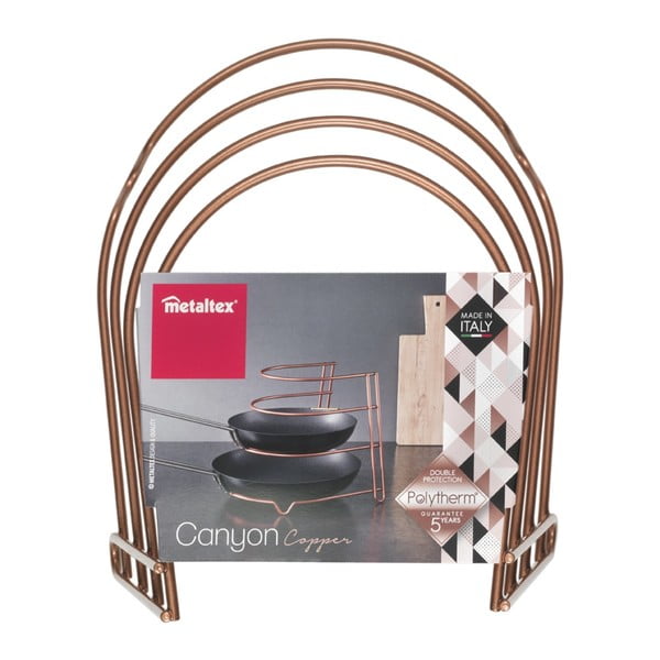 Stojalo za ponve bakrene barve Metaltex-image-4