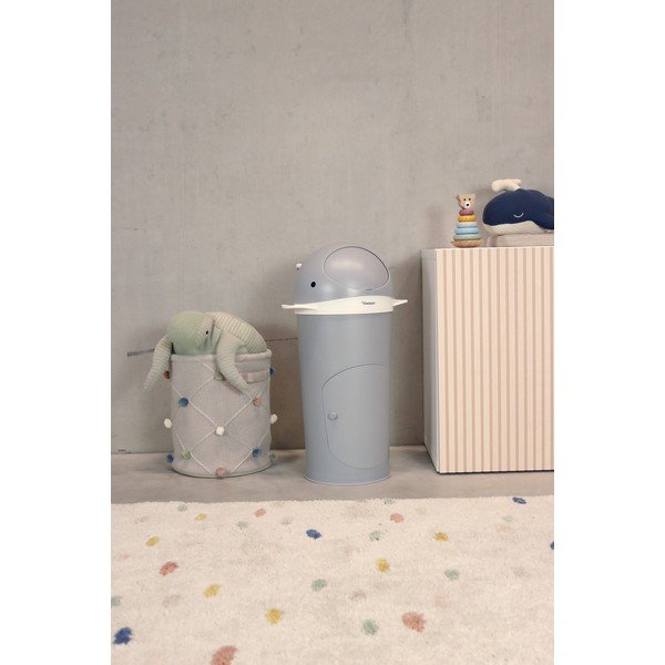 Temno siv plastičen koš za plenice 25 l Whale – Kindsgut-image-1