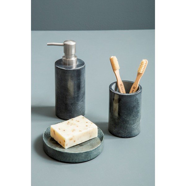 Temno siv kamnit dozirnik za milo Kamal – Premier Housewares-image-1