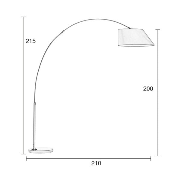 Črna stoječa svetilka Zuiver Arc-image-4