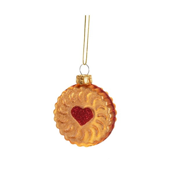 Steklen okrasek za jelko ø 4 cm Jam Biscuit – Sass & Belle