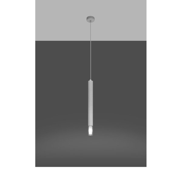 Bela kovinska viseča svetilka ø 8 cm Vittoria – Sollux-image-2