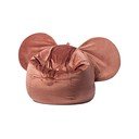 Rdeči žametna otroška sedalna vreča The Brooklyn Kids Ears