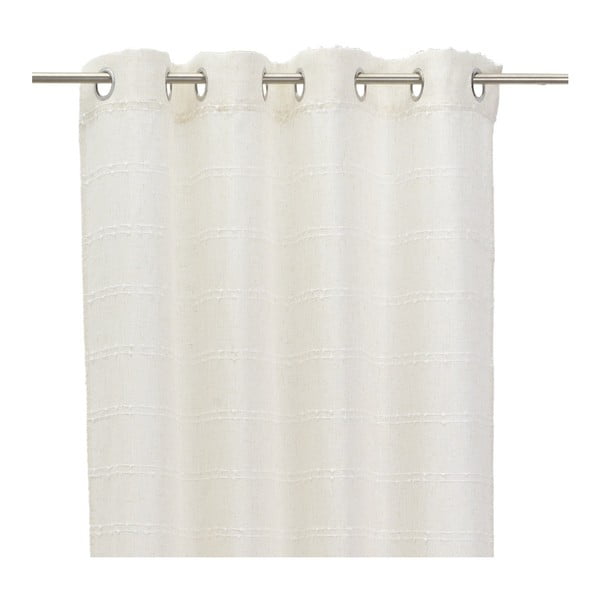 Belo-bež zavesa iz mešanice lana 140x260 cm Nodes – Casa Selección