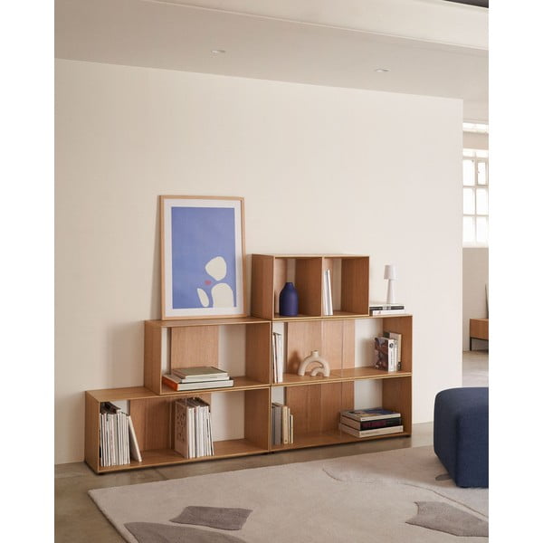 Sistem modularnih polic v hrastovem dekorju 67x38 cm Litto – Kave Home-image-3