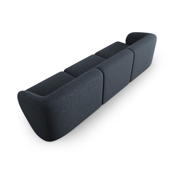 Modra sedežna garnitura iz šenilje 266 cm Paolo – Milo Casa-image-3