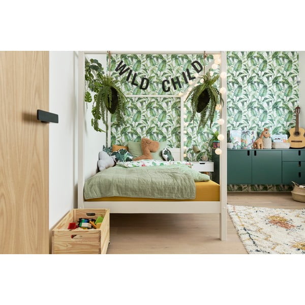 Bela otroška postelja 140x200 cm PINO CANOPY – Vipack-image-3