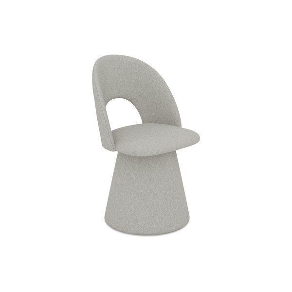 Svetlo siv oblazinjen jedilni stol Kalo – Makamii