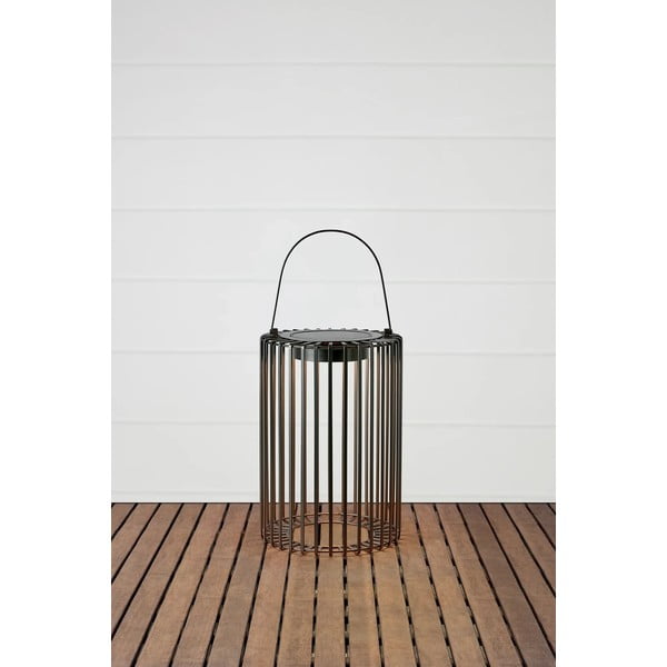 Črna zunanja solarna LED lanterna s polnjenjem na USB (višina 54 cm) Cavia – Markslöjd-image-2