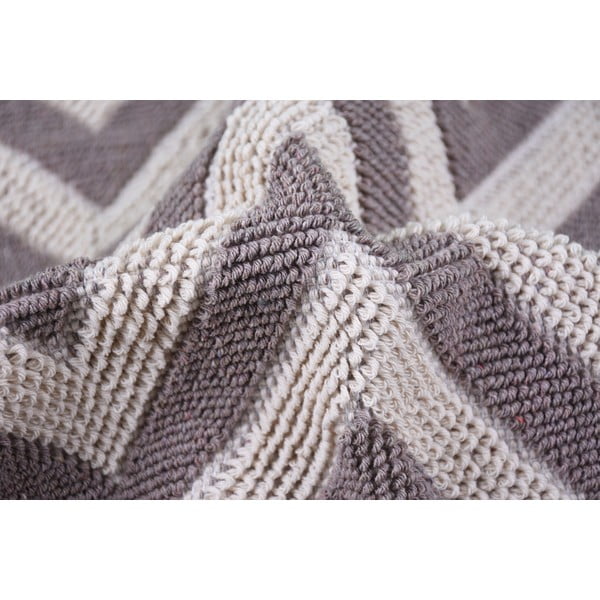 Bež bombažna preproga Vitaus Zikzak, 80 x 200 cm-image-3