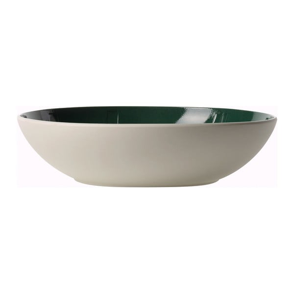 Belo-zelena porcelanasta skleda Villeroy & Boch Leaf, ⌀ 26 cm-image-2