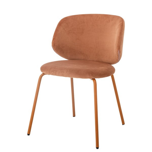 Oranžni žametni jedilni stoli v kompletu 2 ks Ponte – Bloomingville-image-3