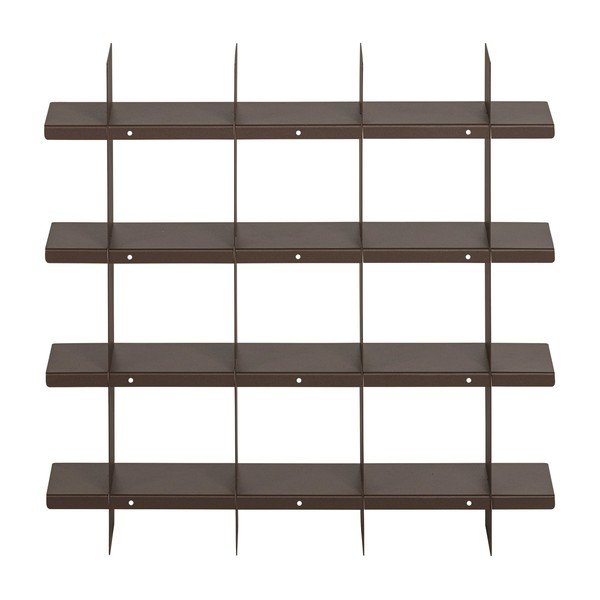 Rjava večnivojska kovinska polica 60 cm Brik – WOOOD-image-4