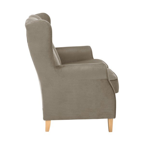 Rjava žametna zofa Max Winzer Lorris, 139 cm-image-4