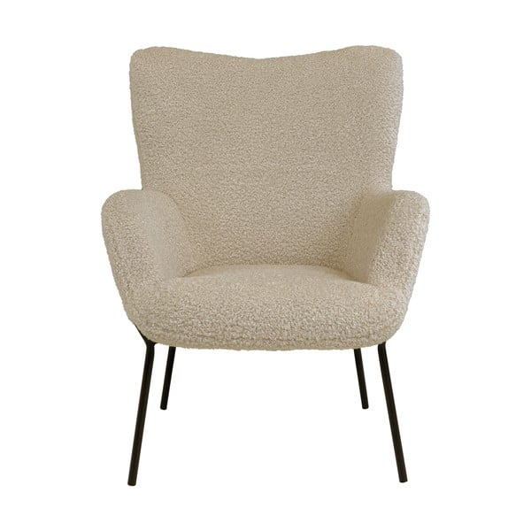 Bež fotelj iz umetnega krzna Glasgow – Bonami Essentials-image-2